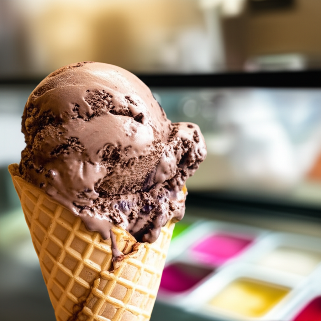 Generate a high-quality, relevant image prompt for an article about: Does Baskin Robbins Have Dubai