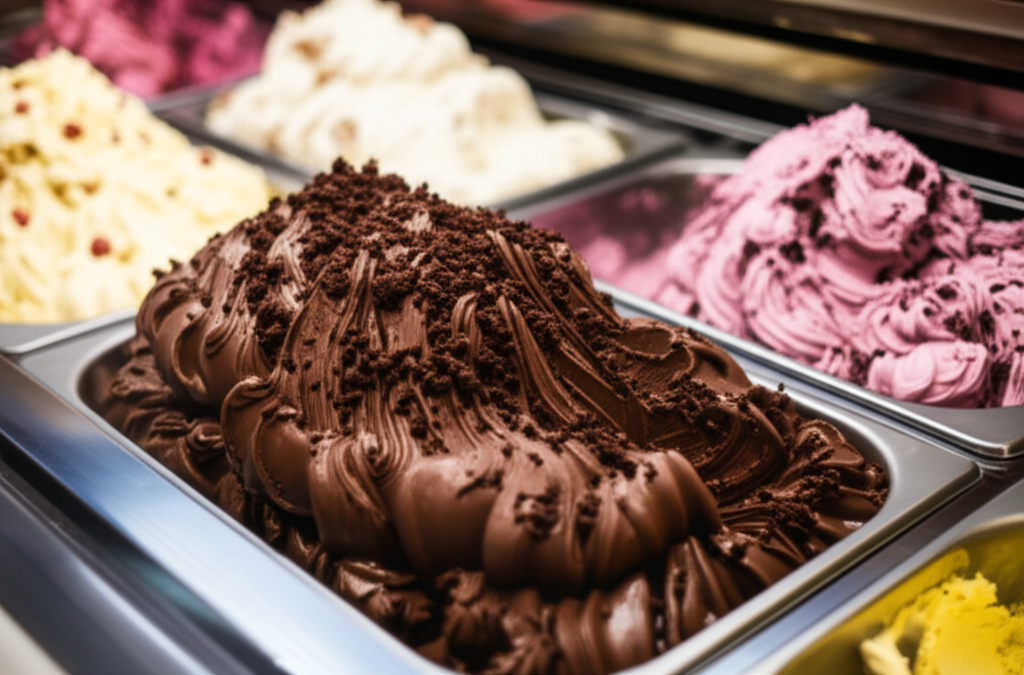 Generate a high-quality, relevant image prompt for an article about: Does Baskin Robbins Have Dubai