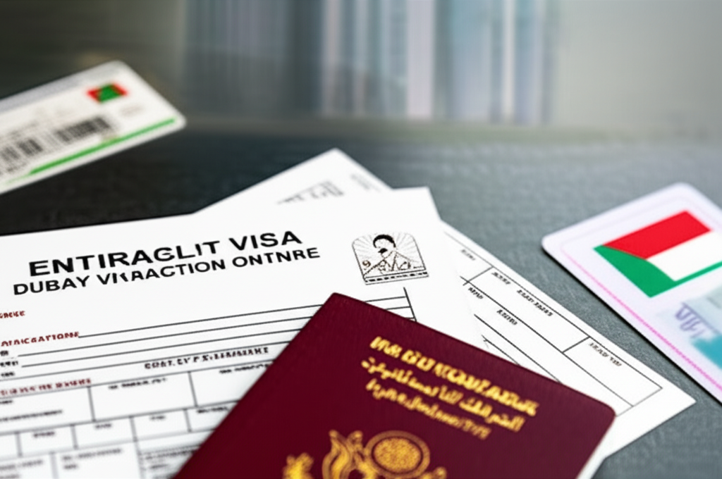 Generate a high-quality, relevant image prompt for an article about: How to Cancel Dubai Family Visa
