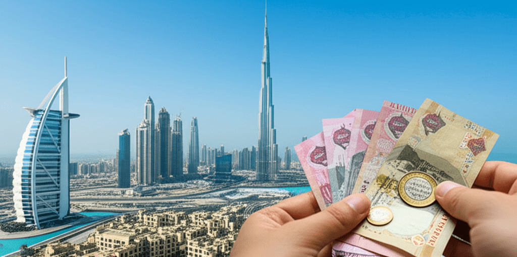 Generate a high-quality, relevant image prompt for an article about: Is Dubai Currency Higher Than D
