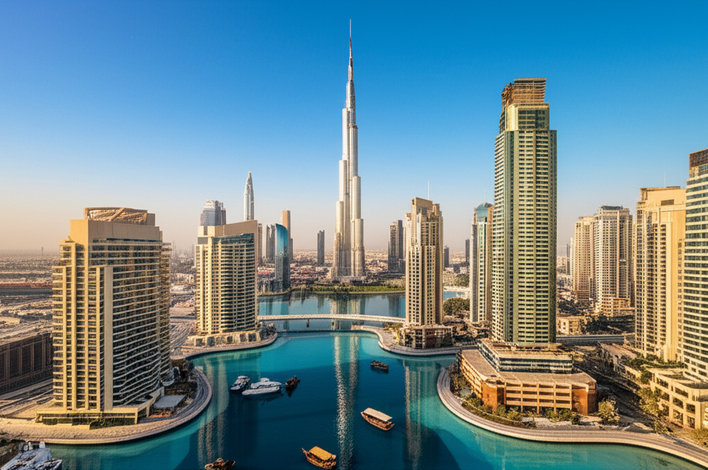Generate a high-quality, relevant image prompt for an article about: Does Dubai Have A Strong Curren
