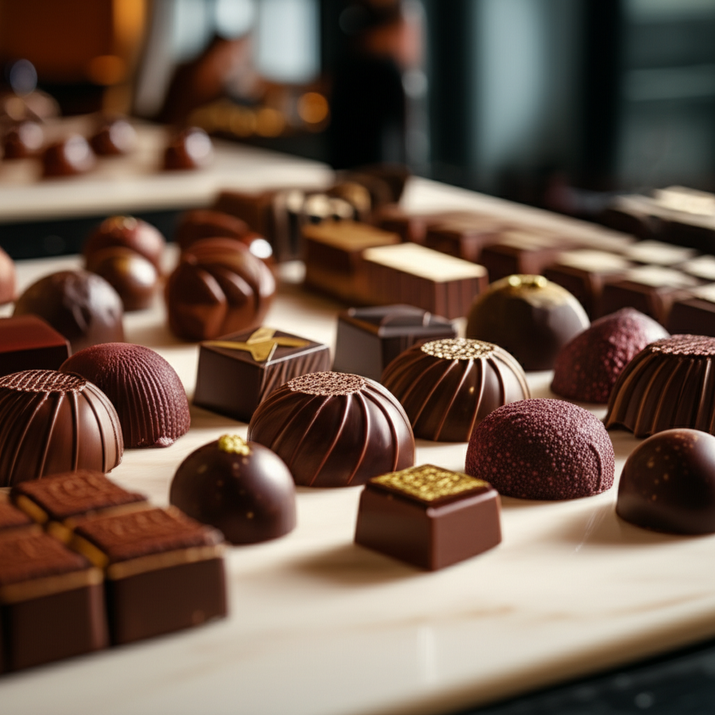 Generate a high-quality, relevant image prompt for an article about: Dubai-Inspired Chocolate Desser