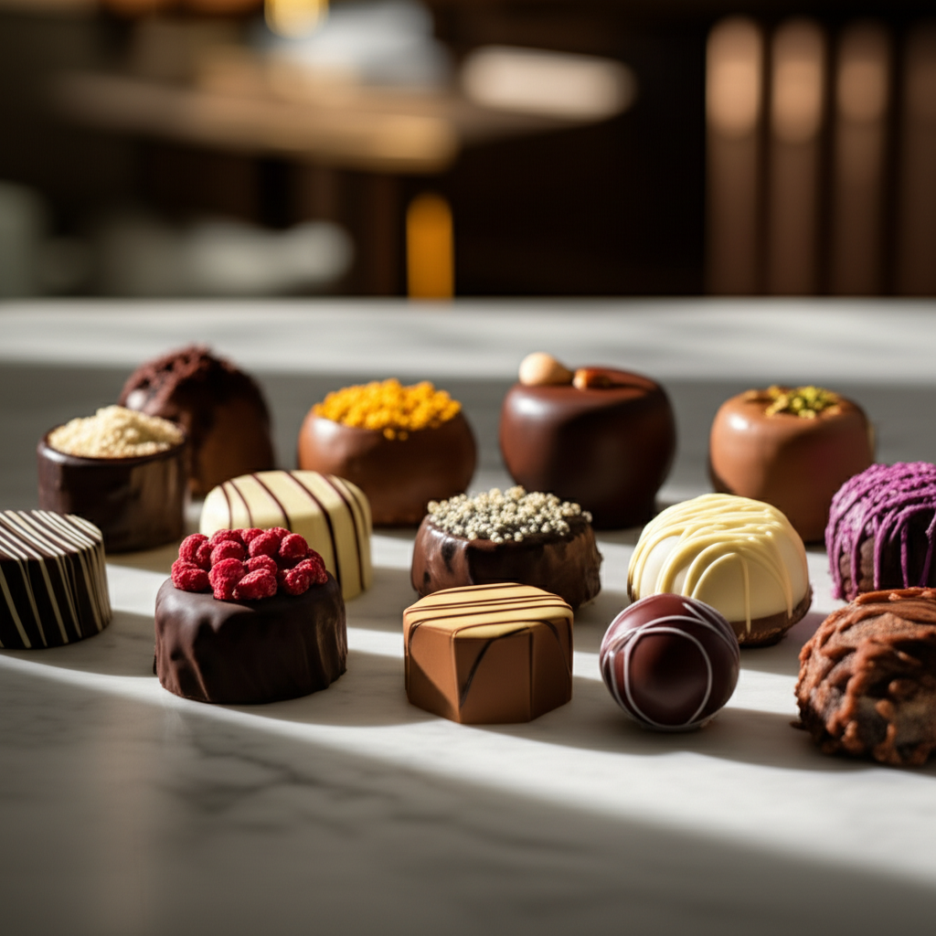 Generate a high-quality, relevant image prompt for an article about: Dubai-Inspired Chocolate Desser