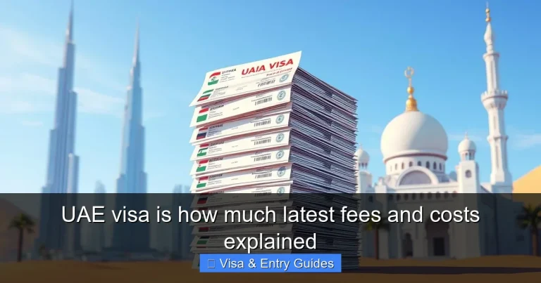 UAE visa is how much latest fees and costs explained
