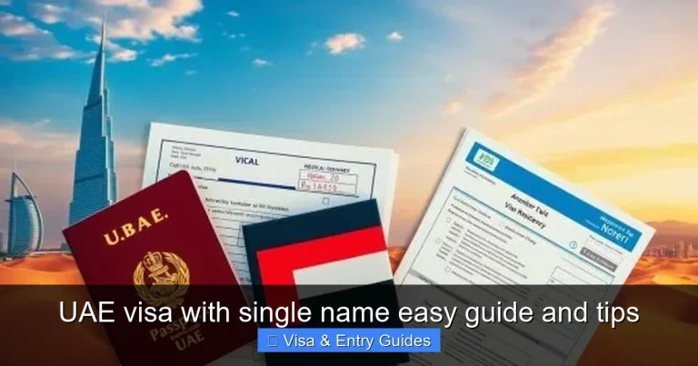UAE visa with single name easy guide and tips