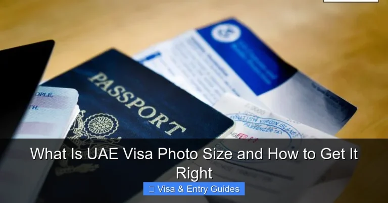 What Is UAE Visa Photo Size and How to Get It Right
