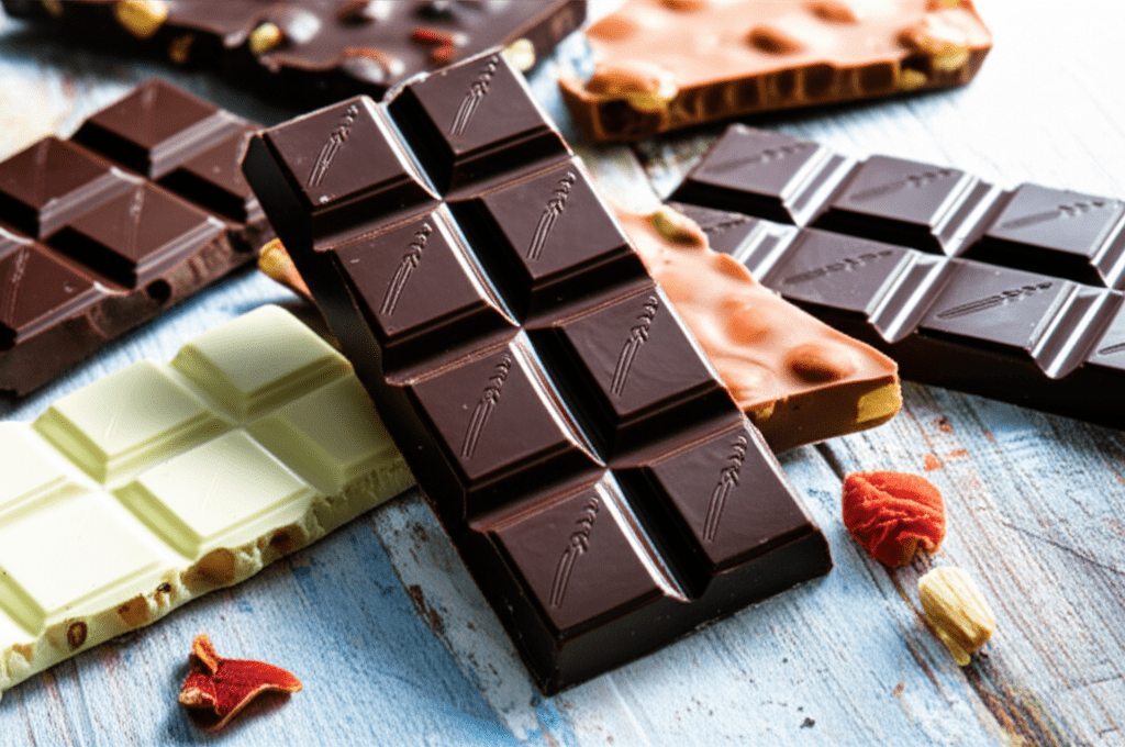 Generate a high-quality, relevant image prompt for an article about: Are Dubai Chocolate Bars Gluten