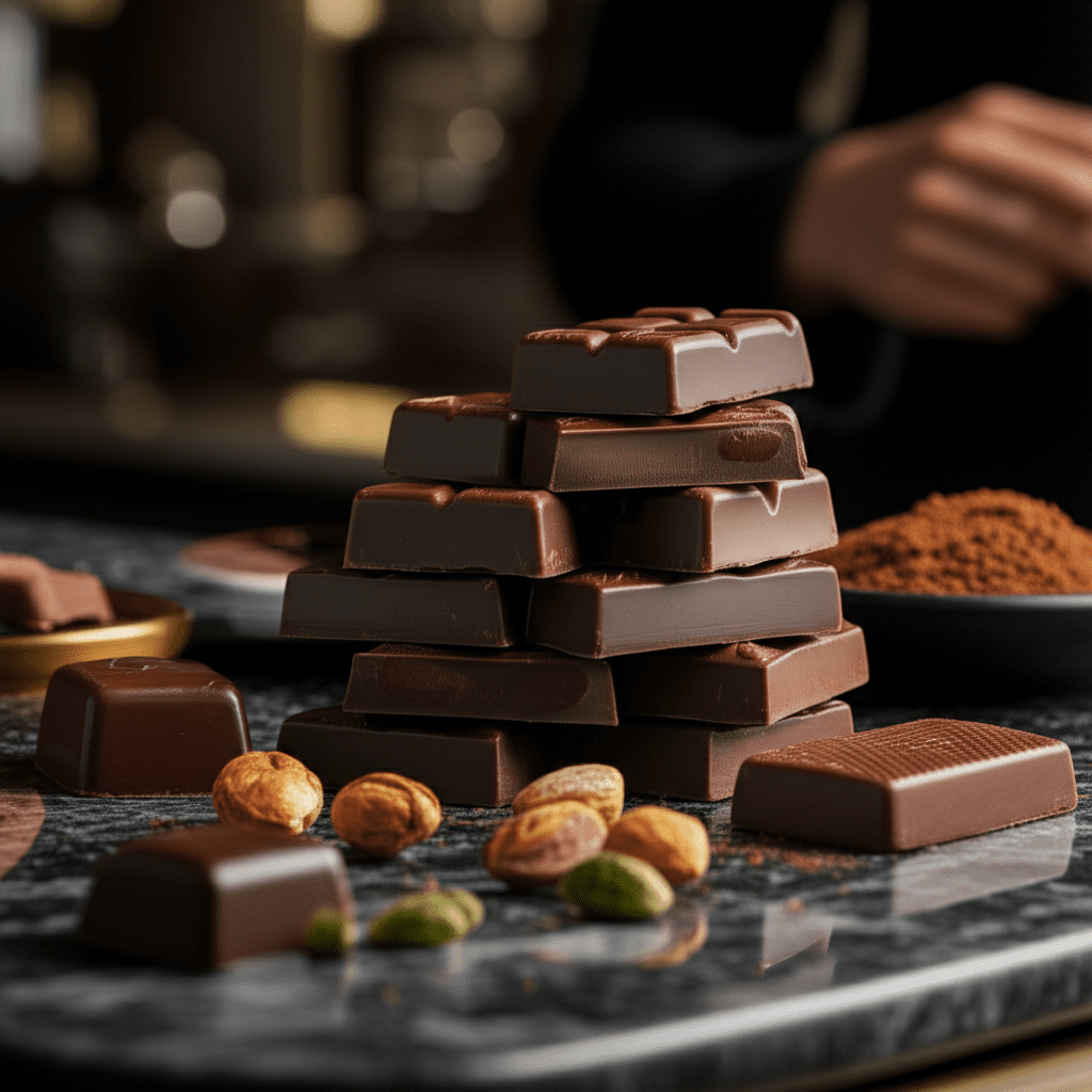 Generate a high-quality, relevant image prompt for an article about: Does Costco Have Dubai Chocolat