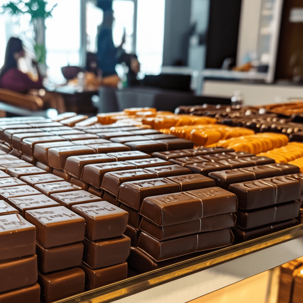 Generate a high-quality, relevant image prompt for an article about: Where to Get Dubai Chocolate in