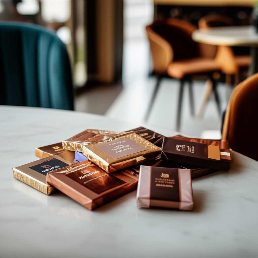Generate a high-quality, relevant image prompt for an article about: Why Are Dubai Chocolate Bars So
