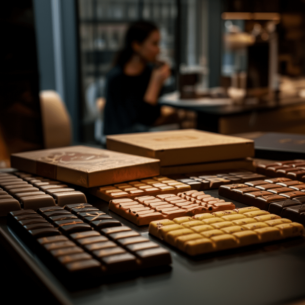 Generate a high-quality, relevant image prompt for an article about: Why Are Dubai Chocolate Bars So