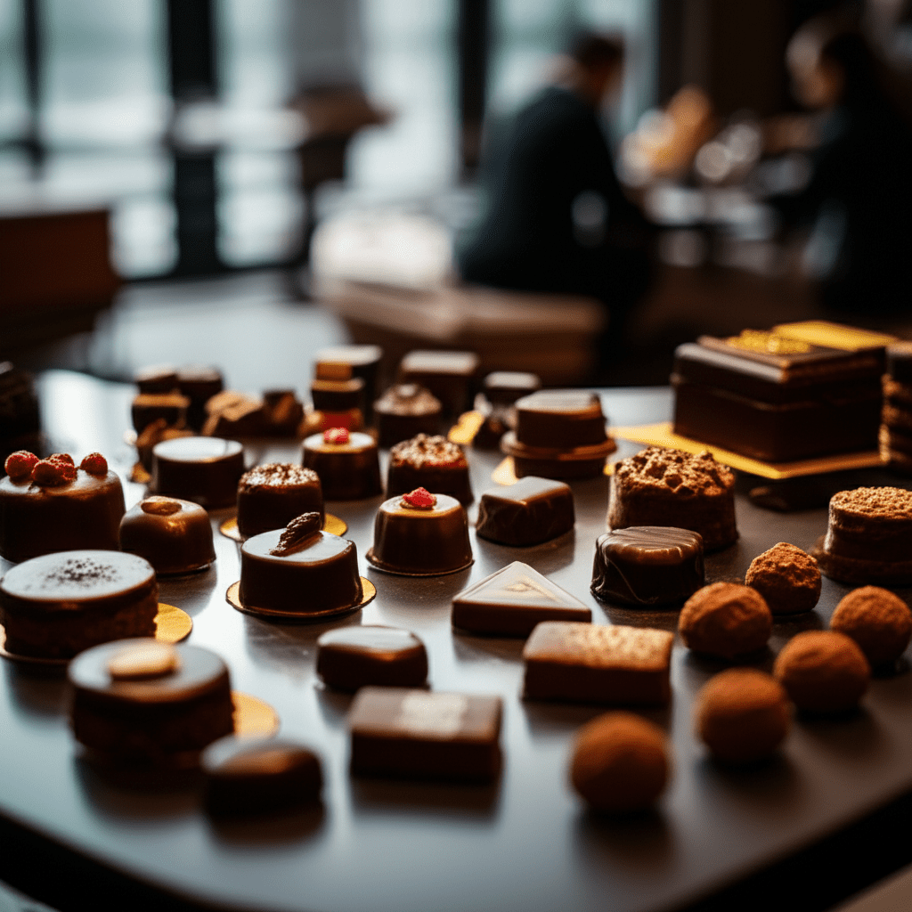 Generate a high-quality, relevant image prompt for an article about: Dubai Chocolate Dessert Ideas: