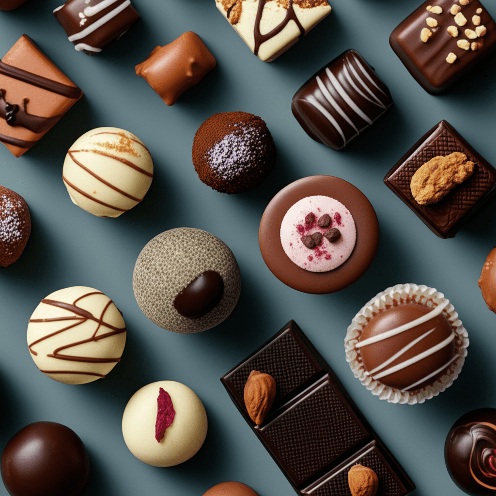 Generate a high-quality, relevant image prompt for an article about: The Ultimate List of Dubai Choc