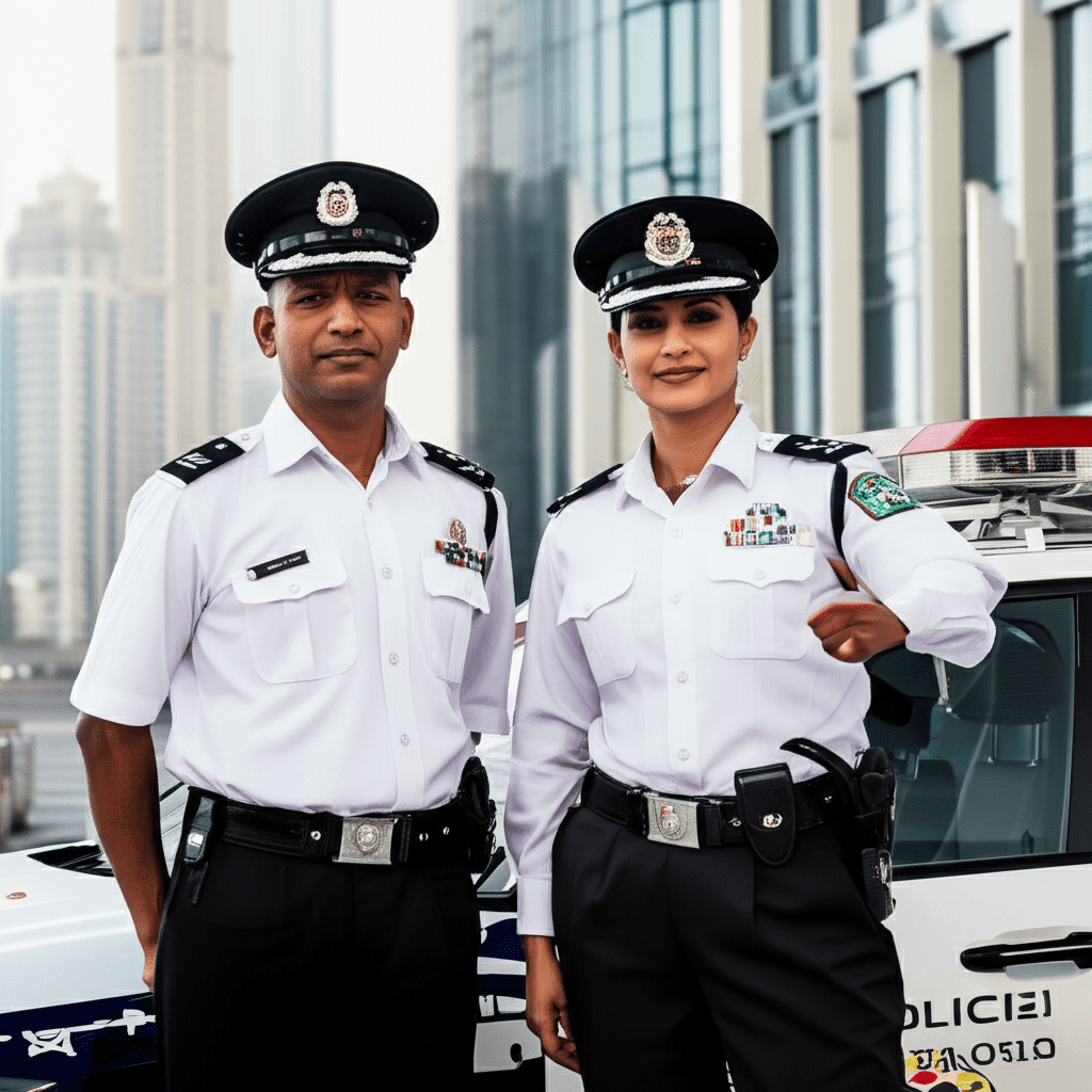 Generate a high-quality, relevant image prompt for an article about: How Much Do Dubai Police Get Pa