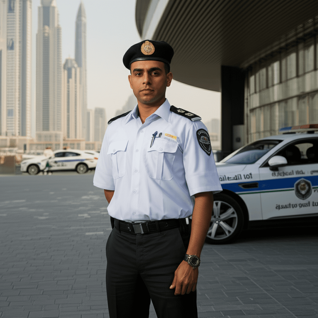 Generate a high-quality, relevant image prompt for an article about: How to Contact Dubai Police: Fa