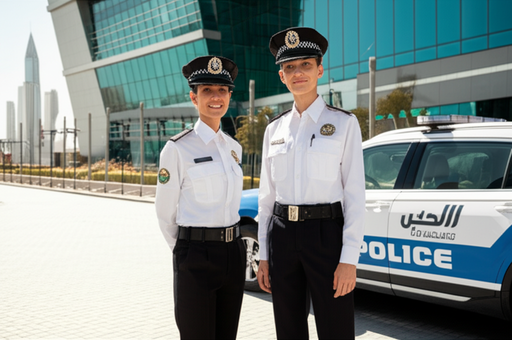 Generate a high-quality, relevant image prompt for an article about: How To Join Dubai Police: Your