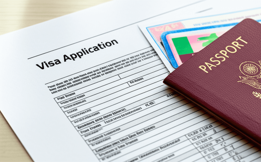 Generate a high-quality, relevant image prompt for an article about: How to Check Visa Status in Dub