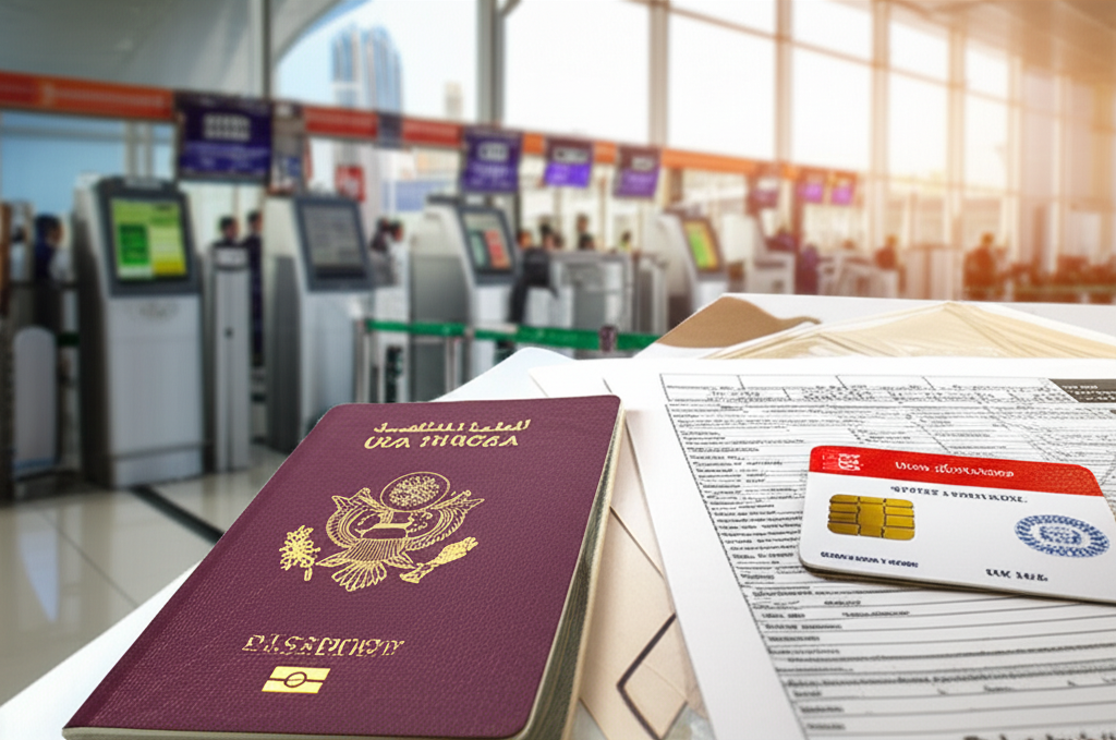 Generate a high-quality, relevant image prompt for an article about: How to Apply for Dubai Work Vis