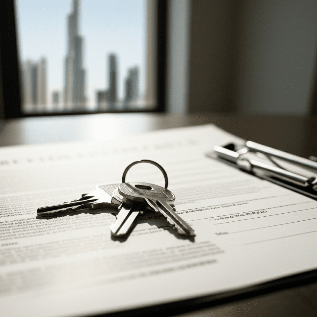Generate a high-quality, relevant image prompt for an article about: How to Buy Dubai Property: Your