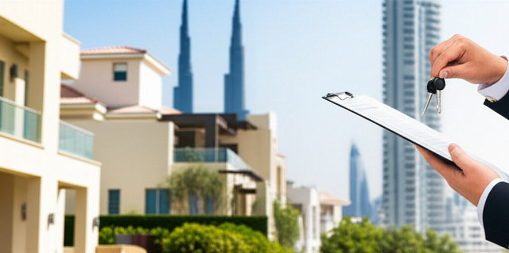 Generate a high-quality, relevant image prompt for an article about: How Does Buying Property In Dub