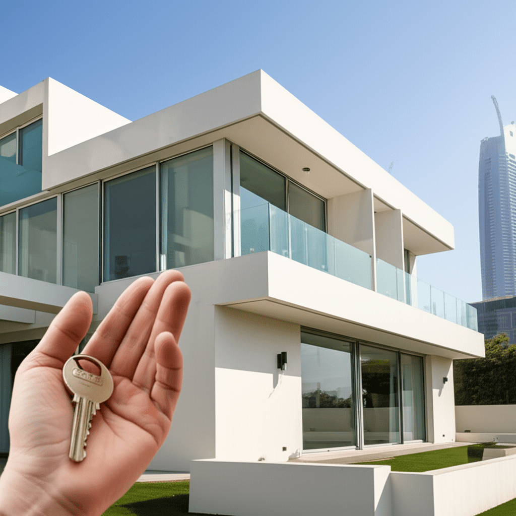Generate a high-quality, relevant image prompt for an article about: When Will Dubai Property Prices