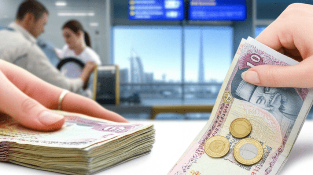 Generate a high-quality, relevant image prompt for an article about: How Much Currency Can I Carry t