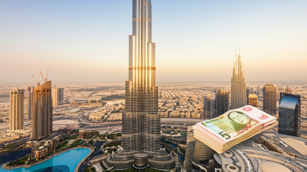 Generate a high-quality, relevant image prompt for an article about: Is Dubai Currency Strong? What