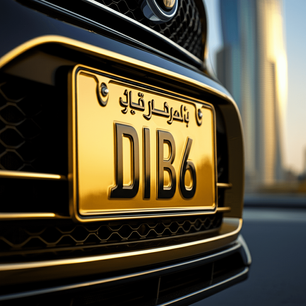 Generate a high-quality, relevant image prompt for an article about: Why Are Dubai Number Plates Exp