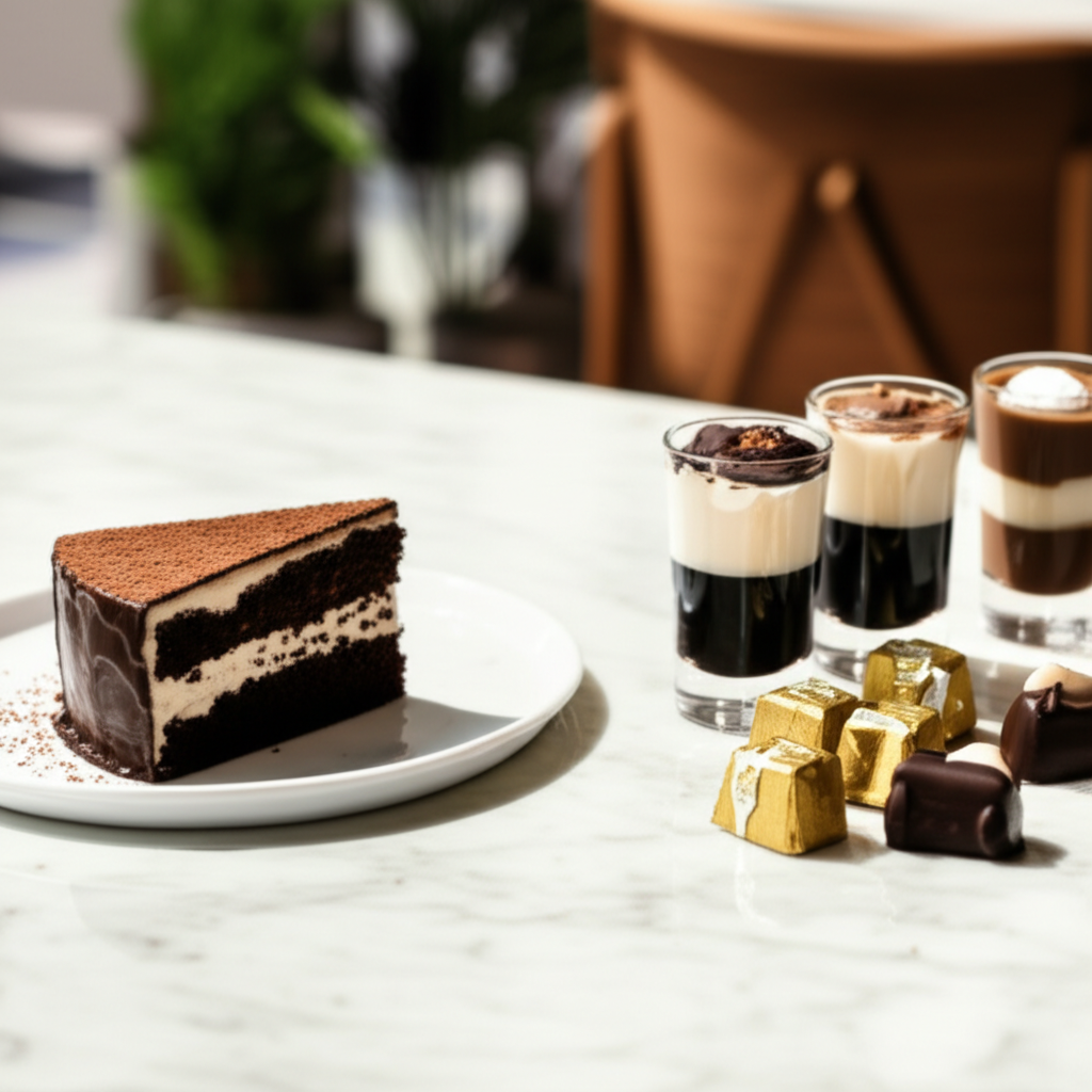Generate a high-quality, relevant image prompt for an article about: Dubai Chocolate Dessert Ideas: