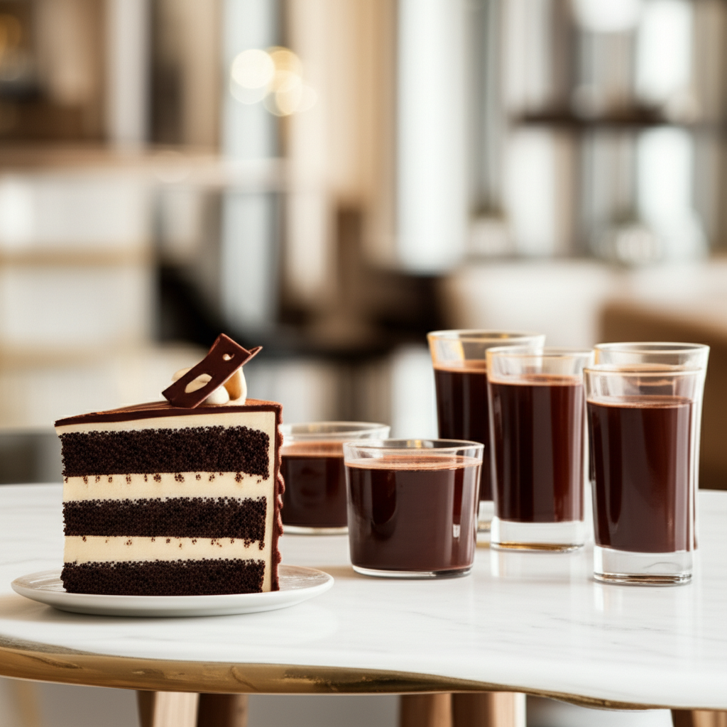 Generate a high-quality, relevant image prompt for an article about: Dubai Chocolate Dessert Ideas: