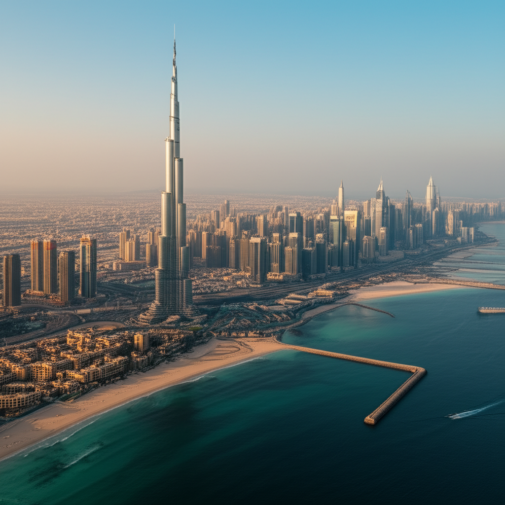 Generate a high-quality, relevant image prompt for an article about: What Did Dubai Number Start Wit