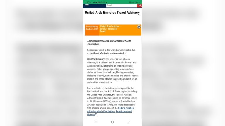 Uae Travel Advisory