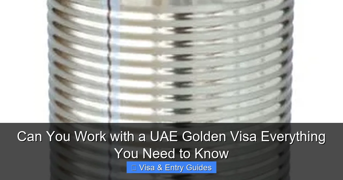 Can You Work with a UAE Golden Visa Everything You Need to Know