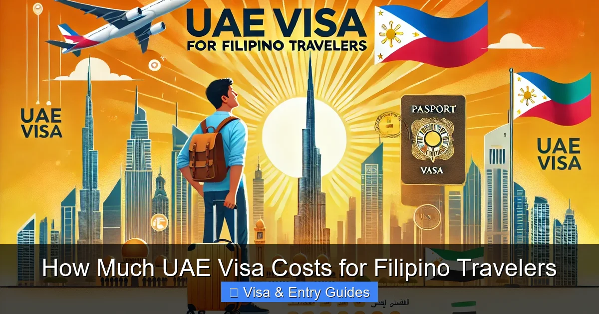 How Much UAE Visa Costs for Filipino Travelers