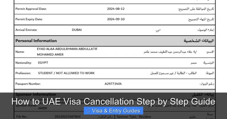 How to UAE Visa Cancellation Step by Step Guide
