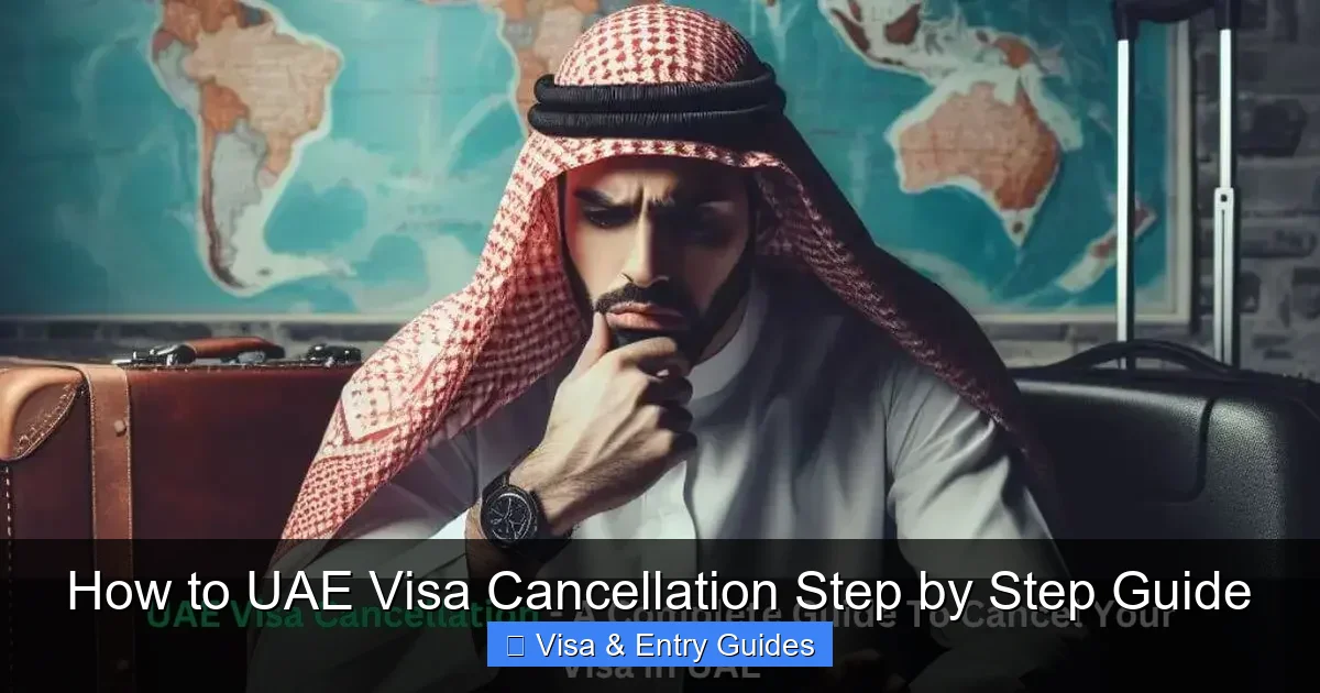How to UAE Visa Cancellation Step by Step Guide