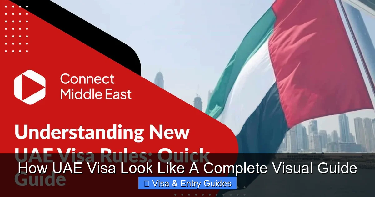 How UAE Visa Look Like A Complete Visual Guide