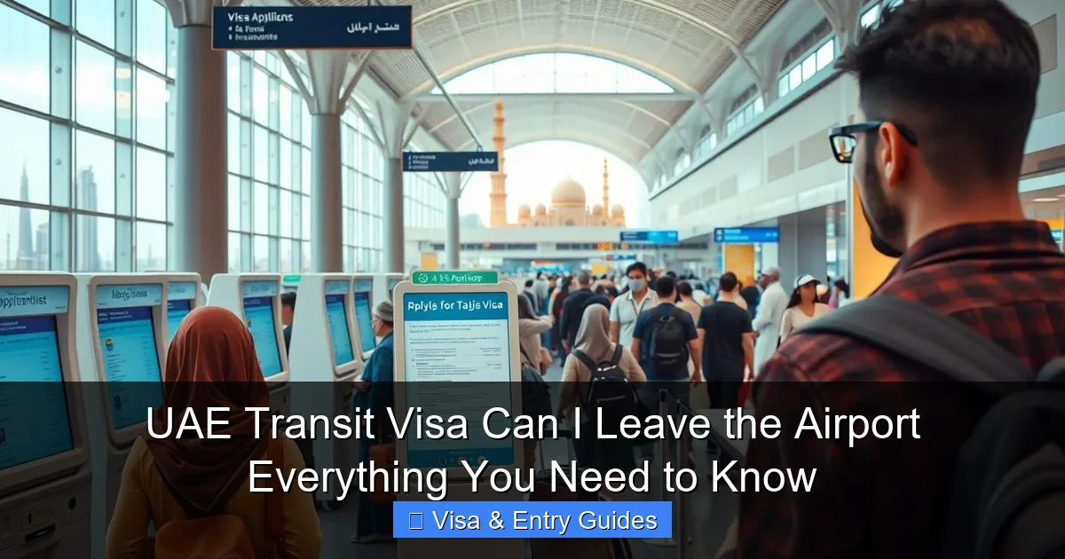 UAE Transit Visa Can I Leave the Airport Everything You Need to Know