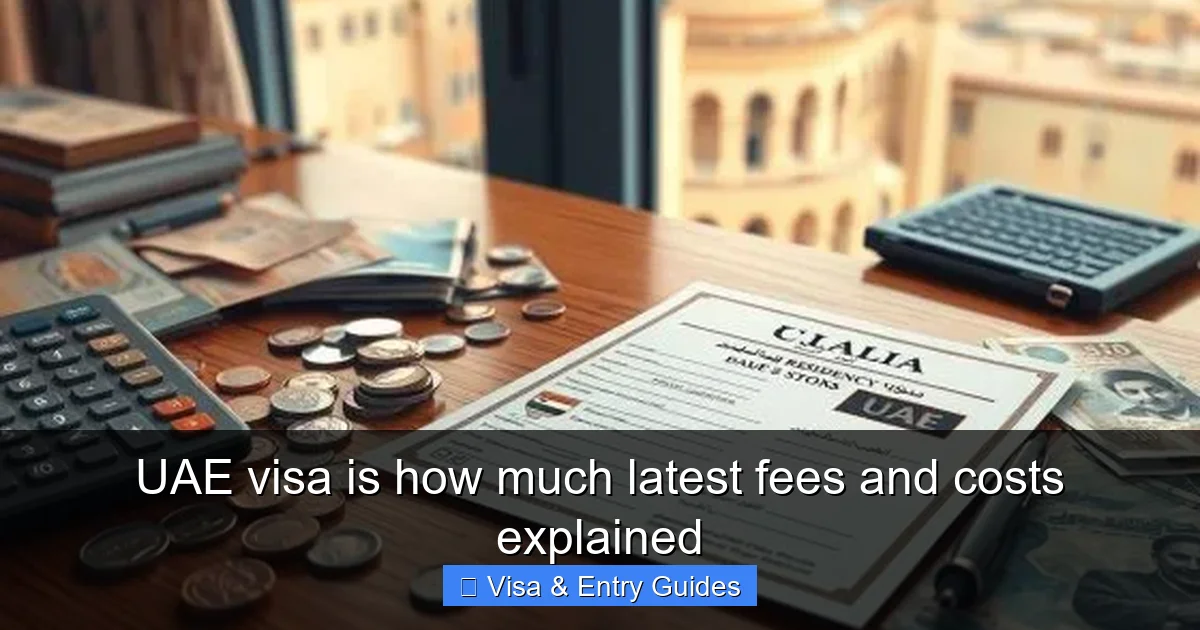 UAE visa is how much latest fees and costs explained