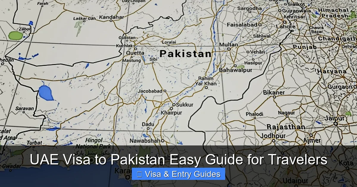 UAE Visa to Pakistan Easy Guide for Travelers