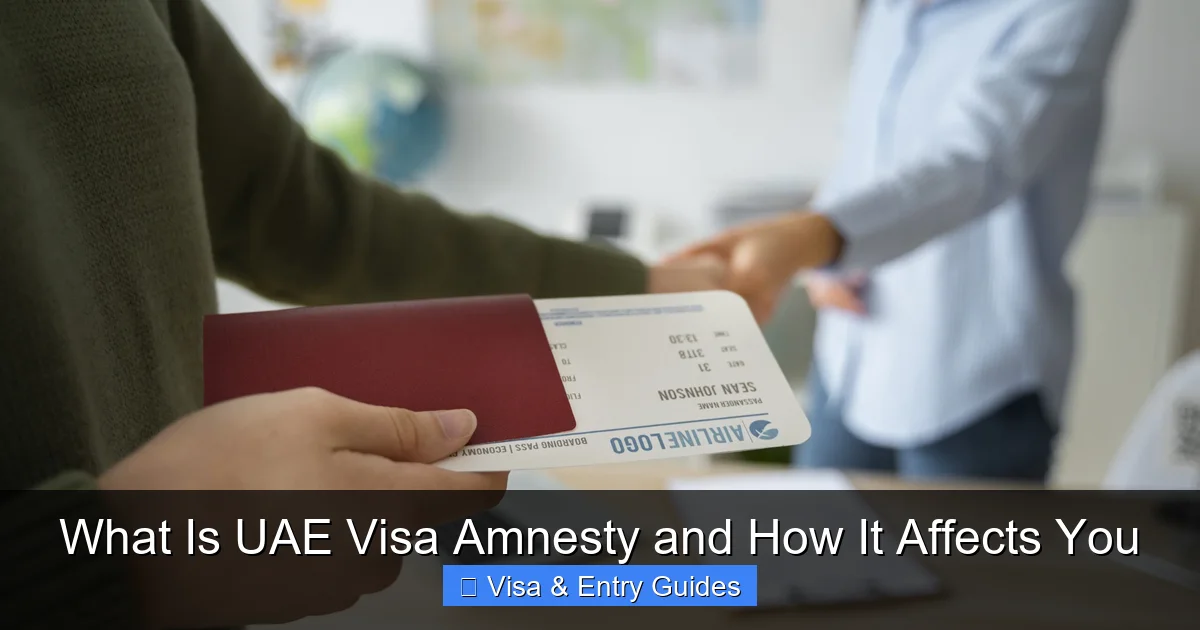 What Is UAE Visa Amnesty and How It Affects You