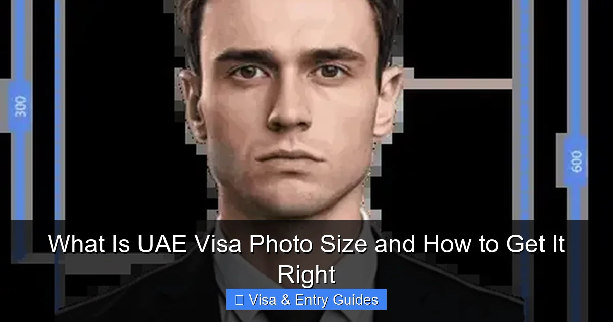 What Is UAE Visa Photo Size and How to Get It Right