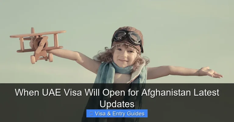 When UAE Visa Will Open for Afghanistan Latest Updates When UAE Visa Will Open for Afghanistan Latest Updates