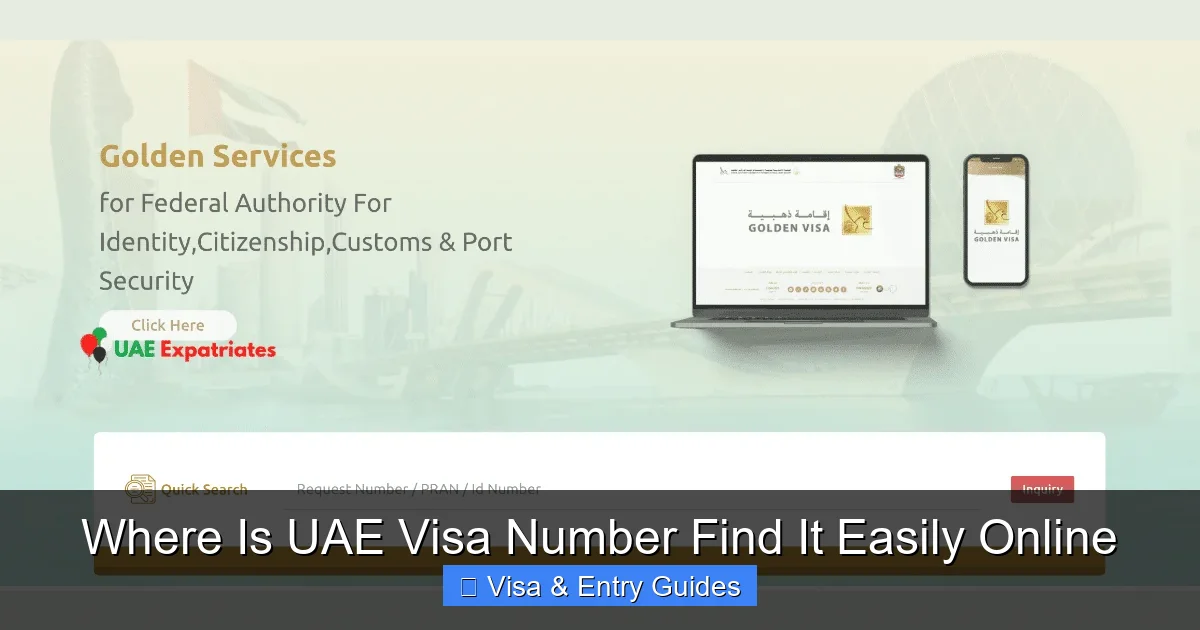 Where Is UAE Visa Number Find It Easily Online