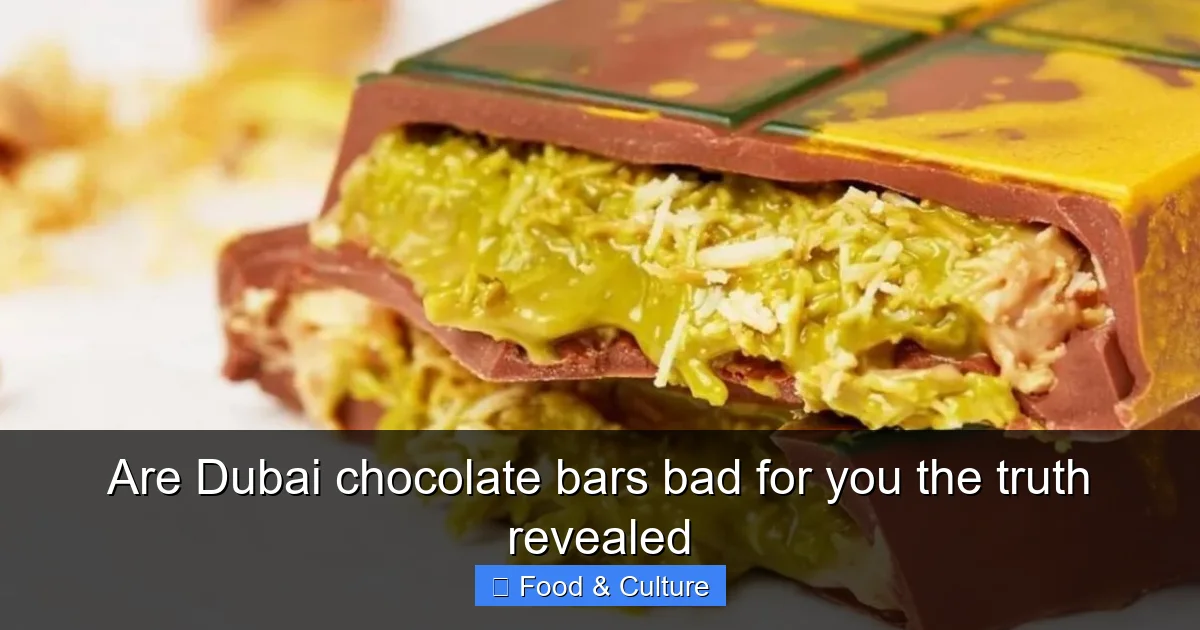 Are Dubai chocolate bars bad for you the truth revealed