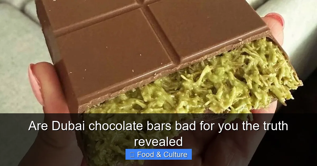 Are Dubai chocolate bars bad for you the truth revealed