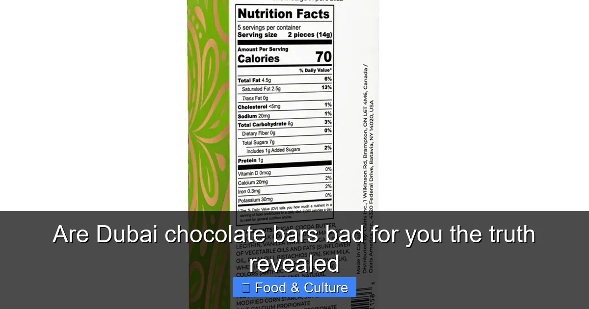 Are Dubai chocolate bars bad for you the truth revealed