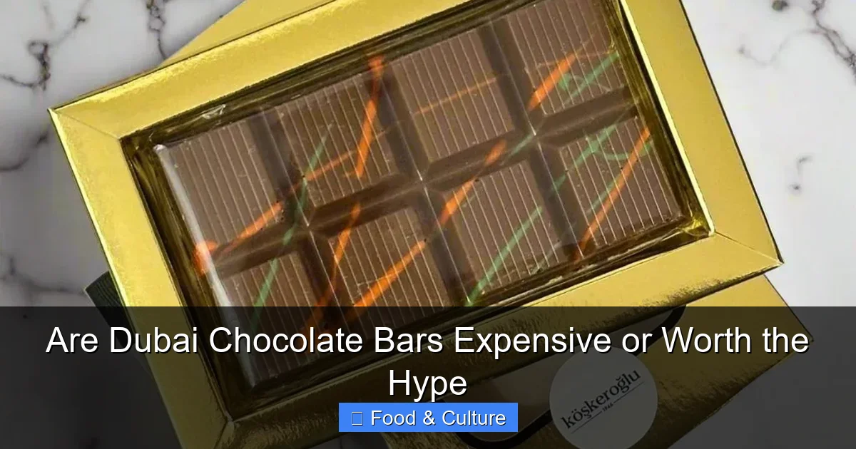 Are Dubai Chocolate Bars Expensive or Worth the Hype