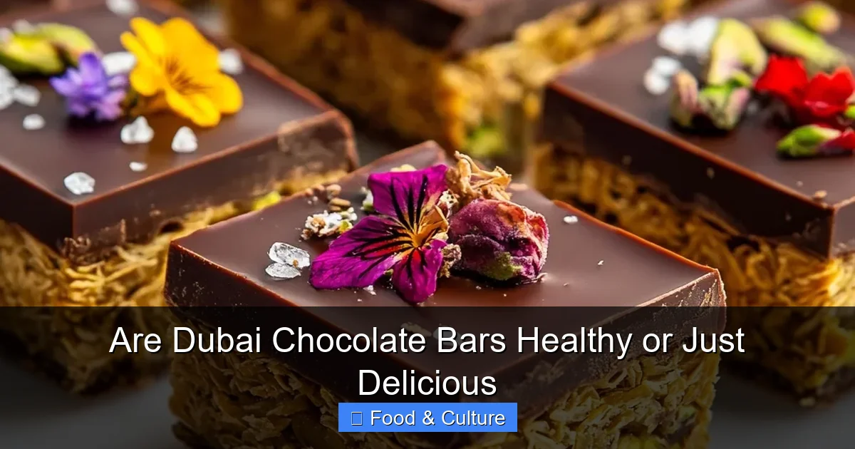 Are Dubai Chocolate Bars Healthy or Just Delicious