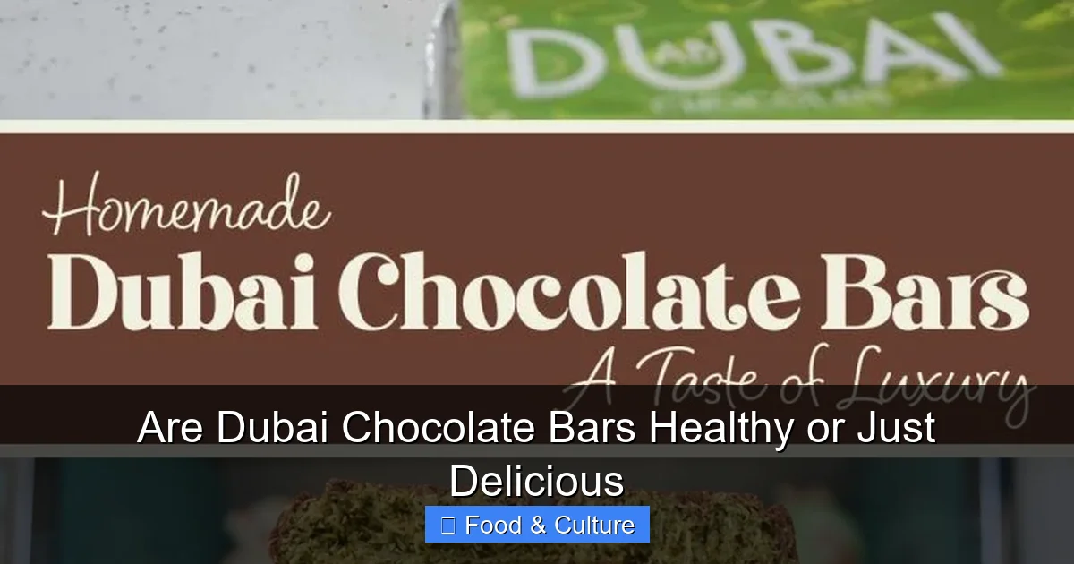 Are Dubai Chocolate Bars Healthy or Just Delicious